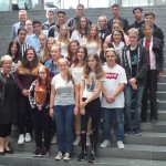 Schülerinnen und Schüler der Klasse 9 der Hardtschule Durmersheim im Paul-Löbe-Haus in Berlin, Juni 2018