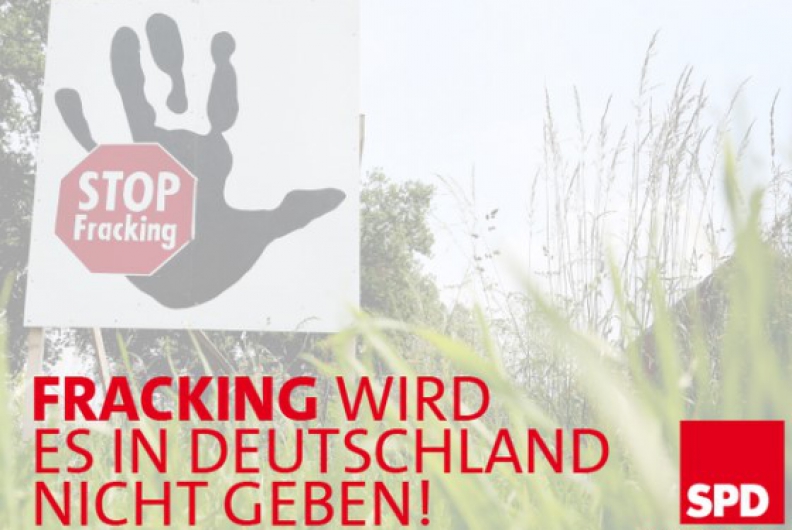 Kein schädliches Fracking in  Deutschland!