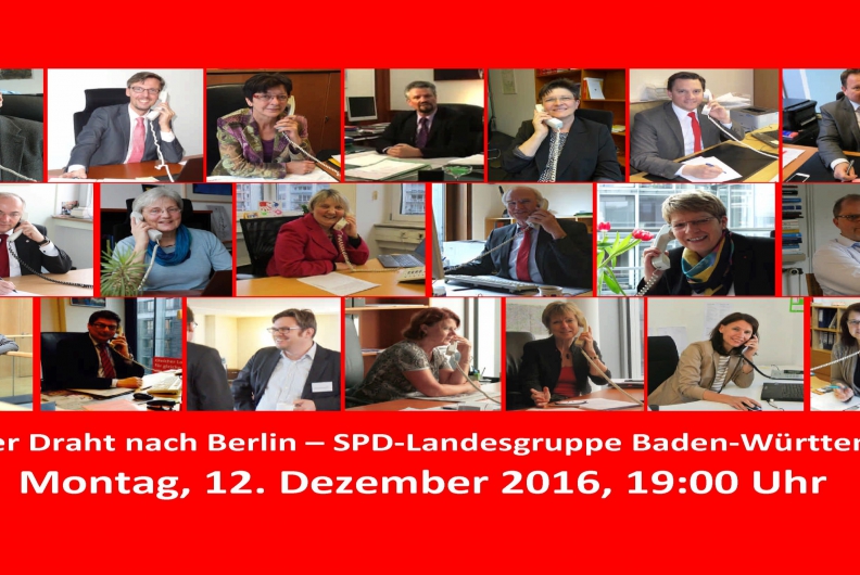 Direkter Draht nach Berlin Nächste Telefonsprechstunde der SPD-Landesgruppe im Bundestag